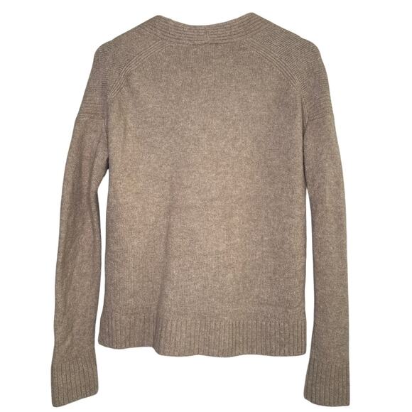 J. Crew Wool Blend Button Down Long Sleeve Cardigan Sweater Pockets XS Brown - Picture 13 of 15